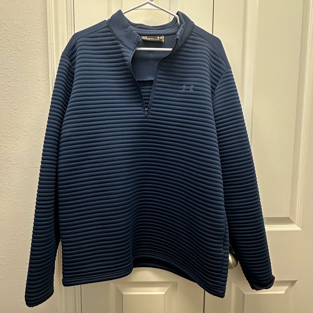 Under Armor: Men's Navy Blue Quarter-Zip Sweater